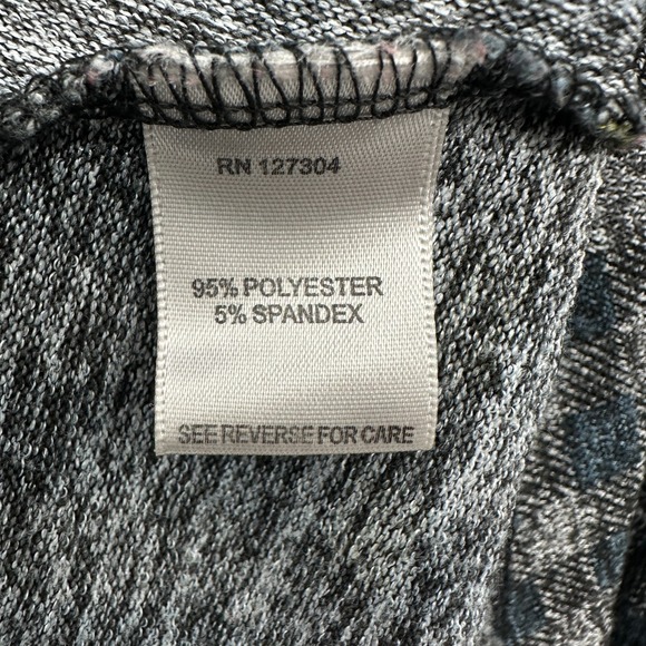 John Mark Sweater Top Shirt Size XL Stretch Knit Cowl Neck 3/4 Sleeve Plaid Boho - Picture 10 of 12